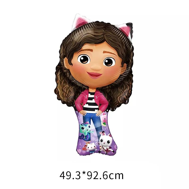 Dollhouse Gabbys Balloons Kids Birthday Party Supplies Animal Decor Cat