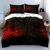 Spiderweb Trio For Halloween Decor Exquisite Three-Piece Bedding Set Gift For Kids And Adults