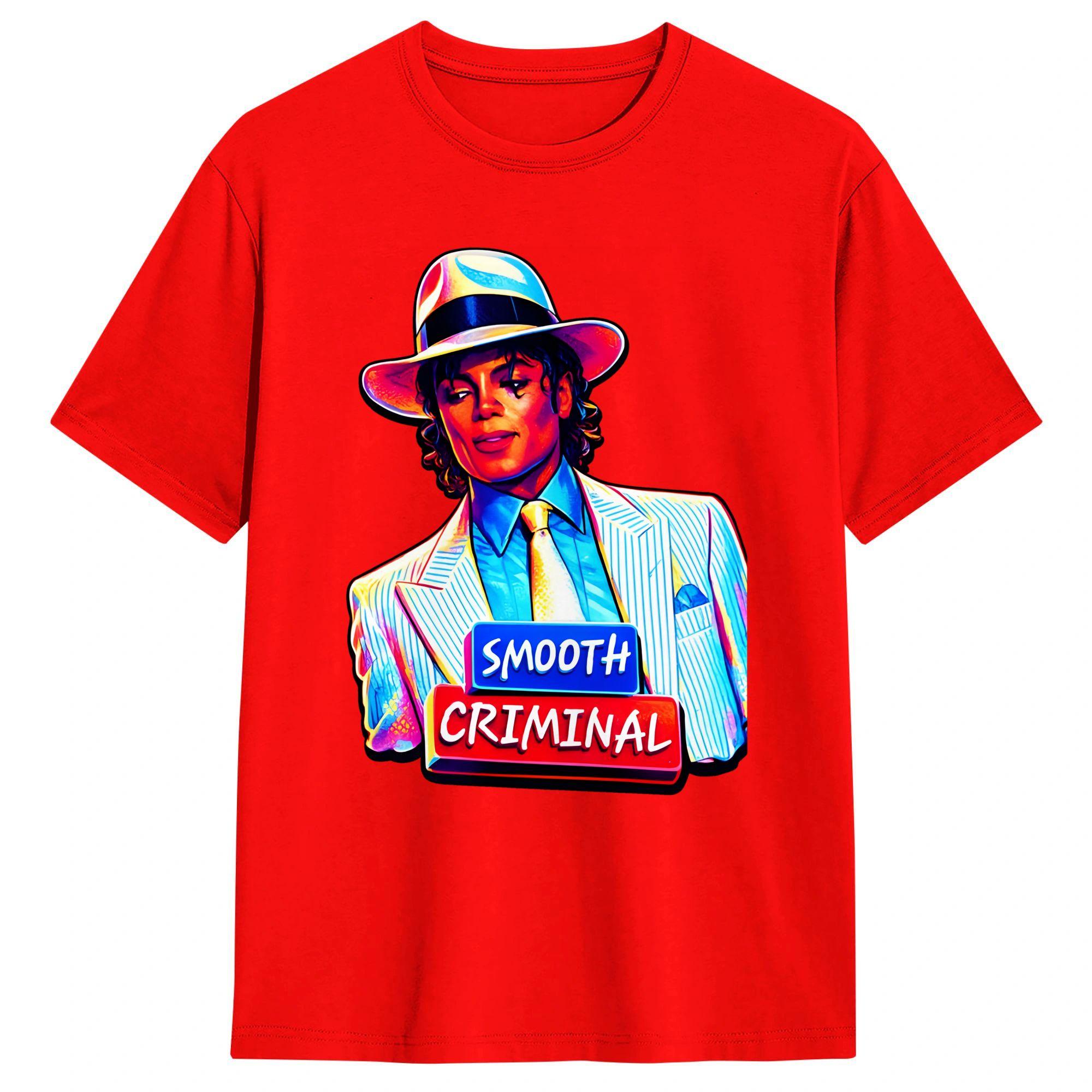Хлопковая футболка Michael J Jackson Smooth Criminal Moonwalker для унисекс, летняя, винтажная, Харадзюку, больших размеров S