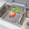 Compact Foldable Dish Drying Rack for Kitchen Sink - Space-Saving Shelf Home and Restaurant