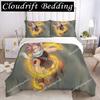 Japan Anime Bedding Set 3D Print Cartoon Fairy Tail Duvet Cover Single Double King Bed Cover Set Kids Gifts026