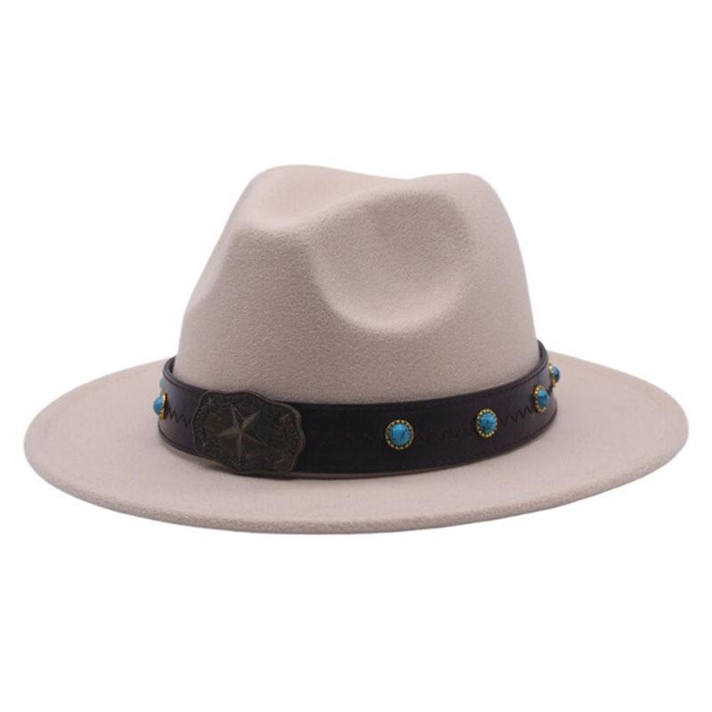 Cowboy Hat With Chain And Starry Sky Compass For Western Style Men And Women