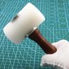 DIY Tool Leather Carve Hammer Wood Handle Mallet Stamping Leathercraft Punch Printing Percussion