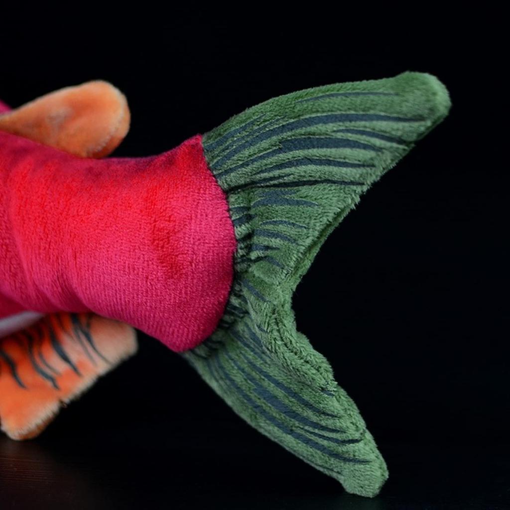 Lilizzhoumax Simulation Sockeye Salmon Plush Toy Sockeye Salmon Realistic Stuffed Animal Soft Plush Toy 16 Inch Lifelike Toy PP Cotton Gift for Boys