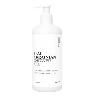 Shower Gel with Aroma of Black Pepper, Leather, Patchouli I AM UKRAINIAN 500 Ml