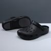 New hole shoes men's summer thick soles increase in height, wear-resistant bag head mop, non-slip external wear, deodorant and breathable
