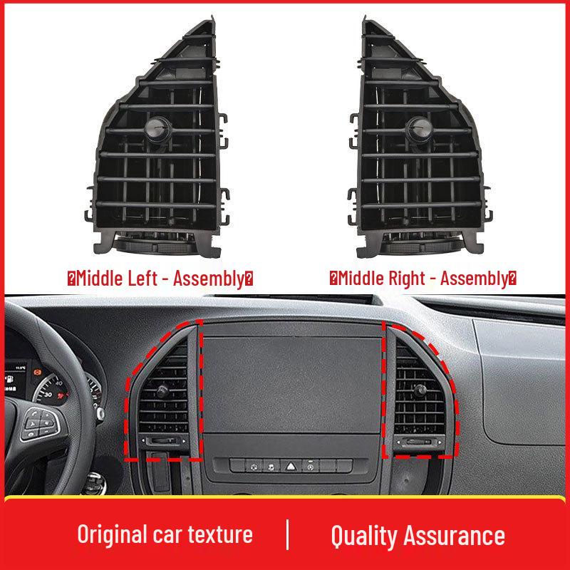 Mercedes-Benz Vito W447 Dashboard Air Vent Grille Assembly (4478300454)