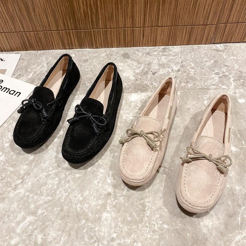 Schuhe Damen Frühling und Herbst neu vielseitig faul Schwangere flach Einzelne Schuhe Ein Pedal Damenschuhe
