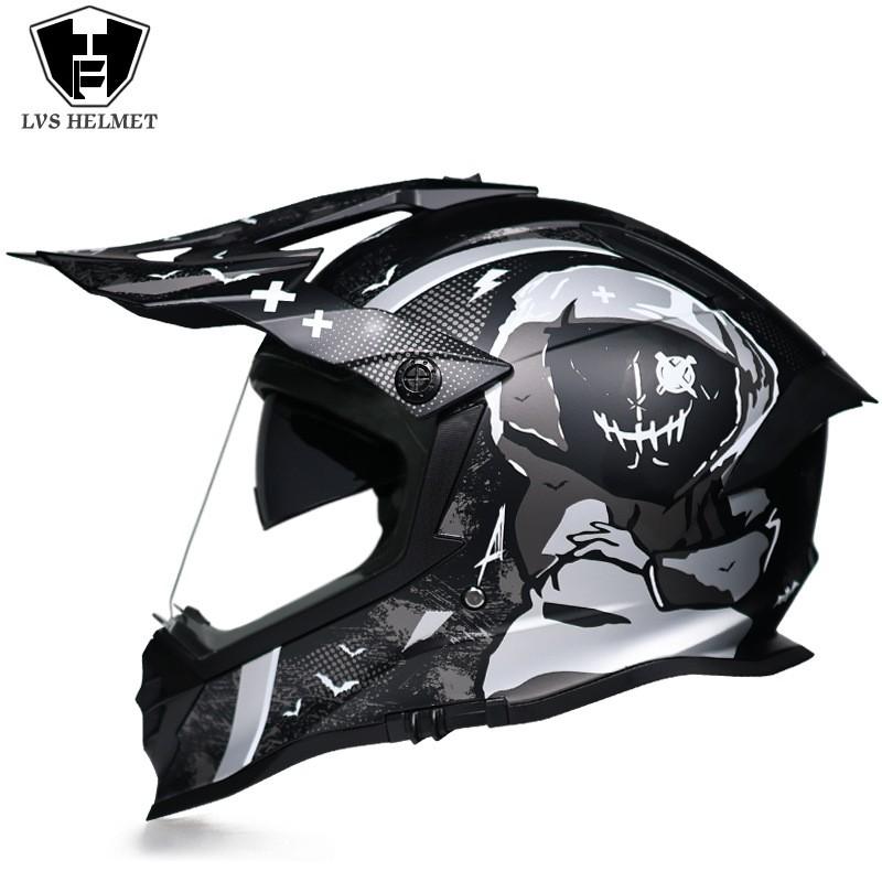 Full Face Motorcycle Helmet With Dual Visors Off-Road Rally Highway Riding Unisex All-Season ABS S M L XL