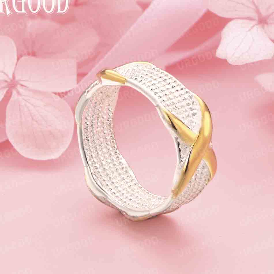 

Кольцо X из стерлингового серебра 925 пробы с подвесками в форме сердца, модные свадебные украшения 10#