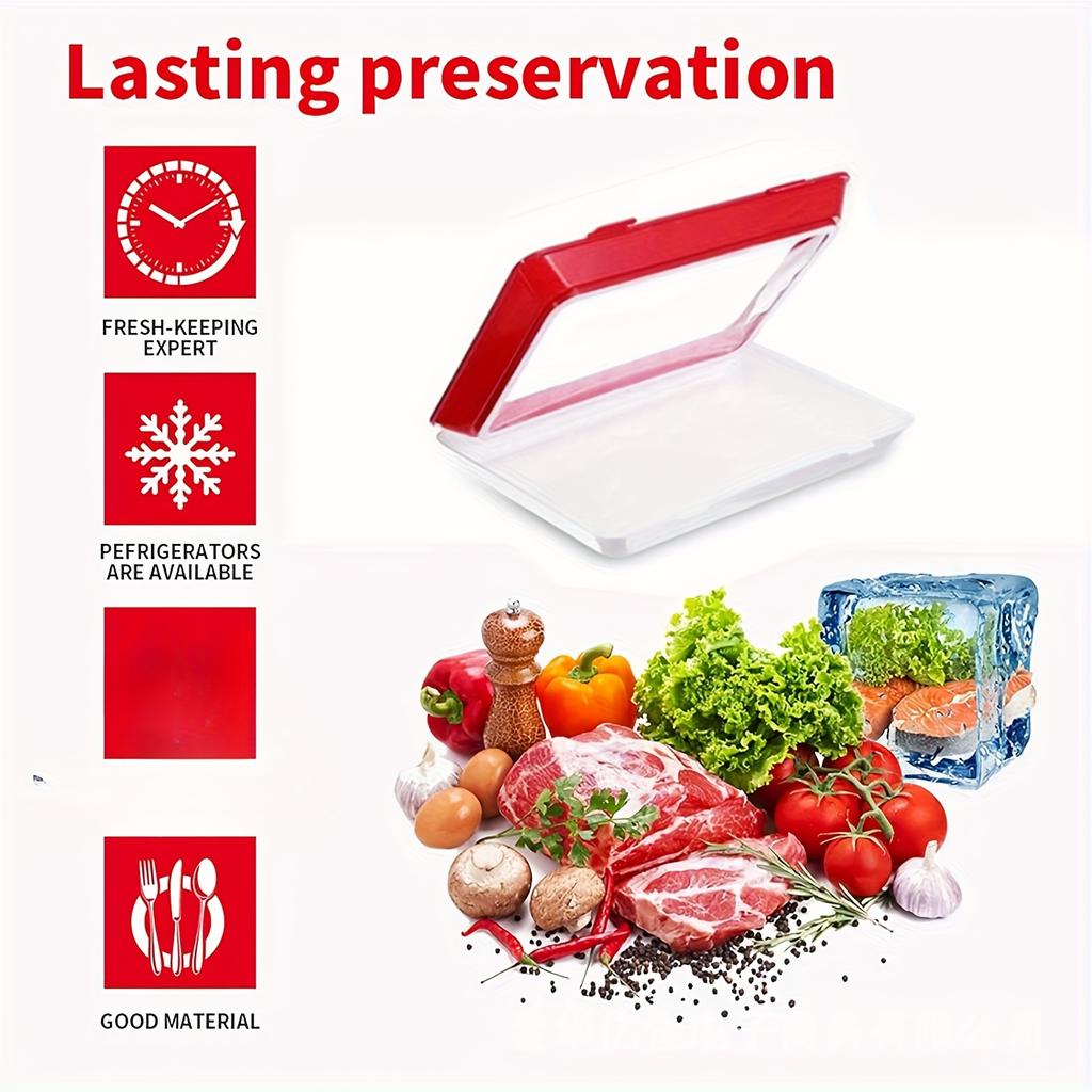 1/3pcs Food Preservation Tray Seafood Beef Ham Fresh Keeping Fresh Spacer Reusable Container Refrigerator Organizer Kitchen Tool
