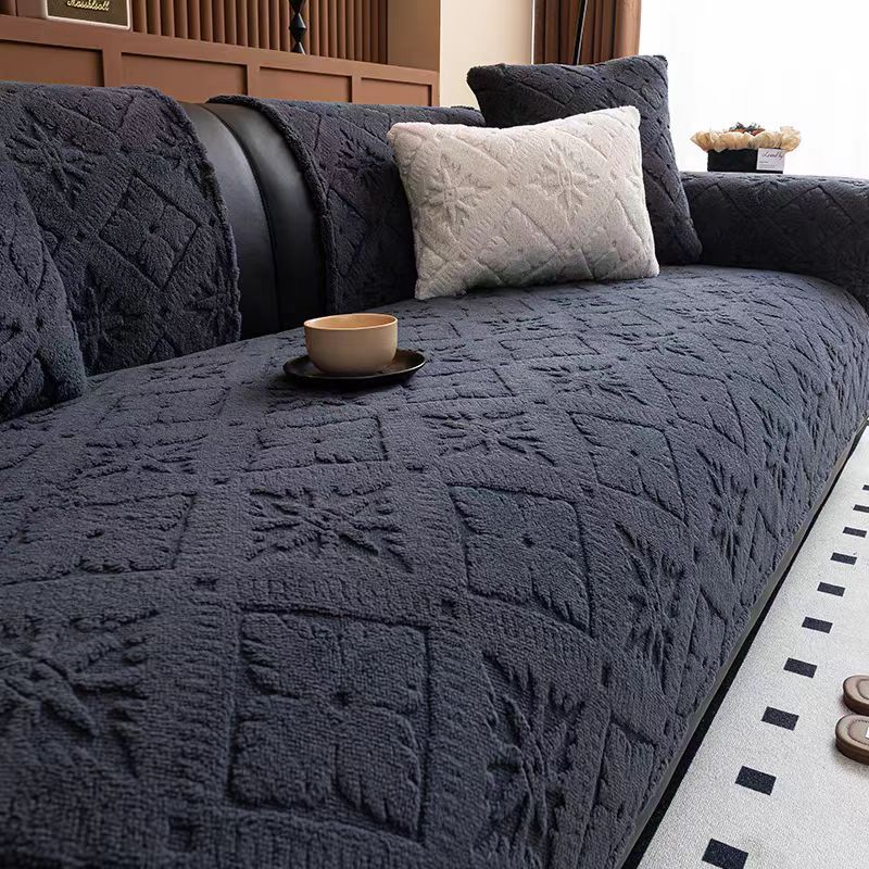 Plush Anti-Slip Sofa Cover Decor Soft Sofa Towel Couch Cushion 1/2/3/4 Seater For Living Room Modern Furniture Protector