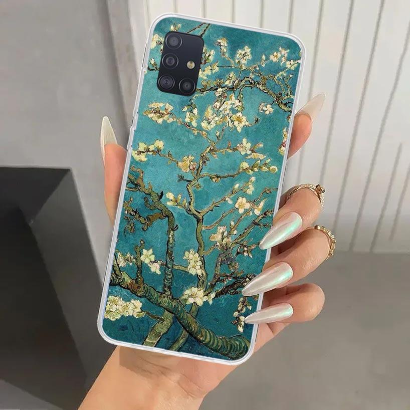 Van Gogh Oil Art Painting Phone Case for Samsung Galaxy A52 A32 A22 A12 A02S A50S A30S A10S Note 20 Ultra 10 Plus S10 A31 A20 A7