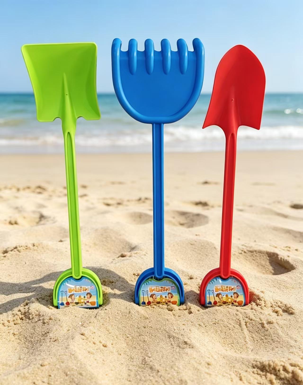 Children s Beach Sand Shovel and Rake Toy for Digging, Sand Play, and Snow