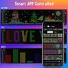 Flexible Programmable LED Matrix Panel Sign USB Scrolling Display with APP Remote Control DIY Pixel Light Board for Car Store
