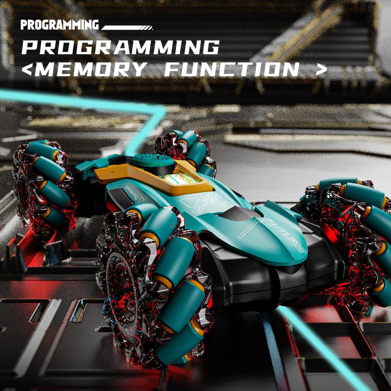 Stunt Car Remote Control Car 360° Rotating Cars Twist Car with Light & Music Car Toys for Kids Boys Age 4 -12 Years Old