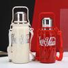 New High-value Internet Celebrity Thermos Cup Coke Red Milk White Large-capacity Portable Thermal Insulation Pot Car Water Cup