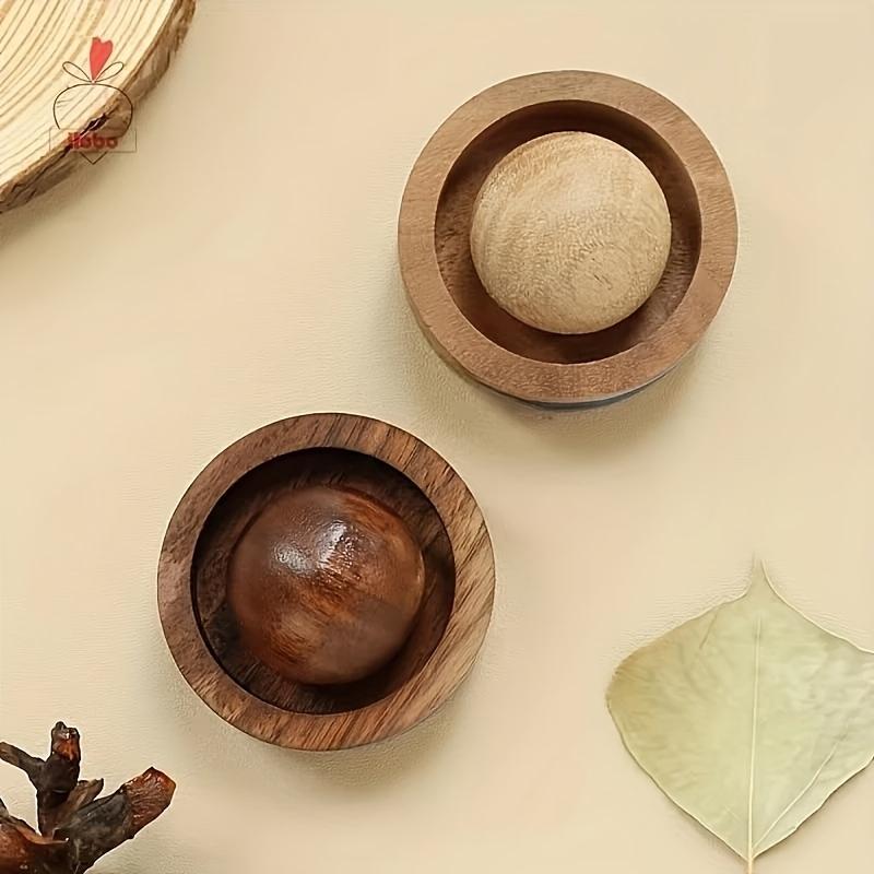 1pc Elegant Wooden Essential Oil Diffusers - Spherical Design, No Electricity Needed, Diffuser for Room Fragrance
