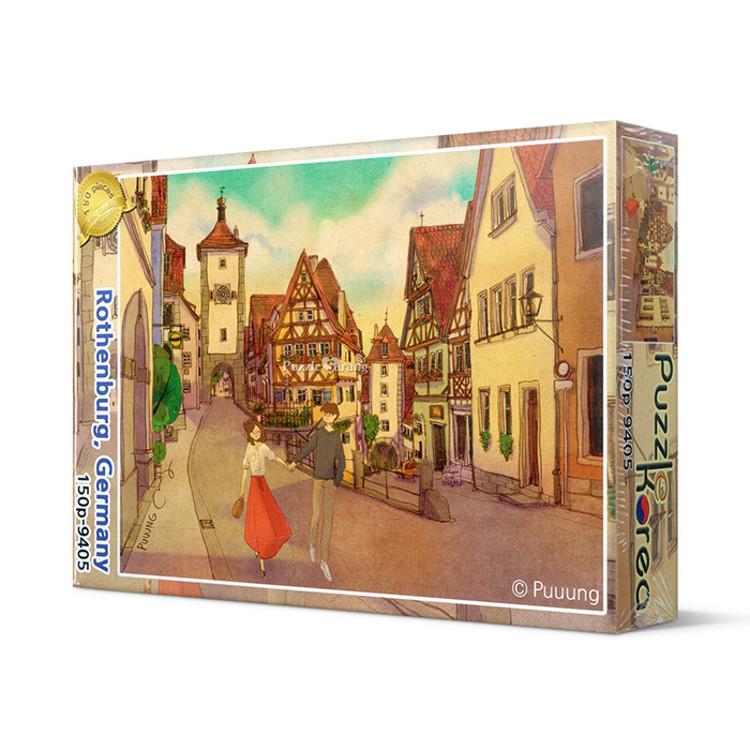 150-teiliges Puzzle - Rothenburg, Deutschland, beliebtes koreanisches Puzzle