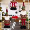 Merry Christmas Decorative Plush Dolls Reindeer Snowman Santa Claus Standing Doll New Year Ornament Gift
