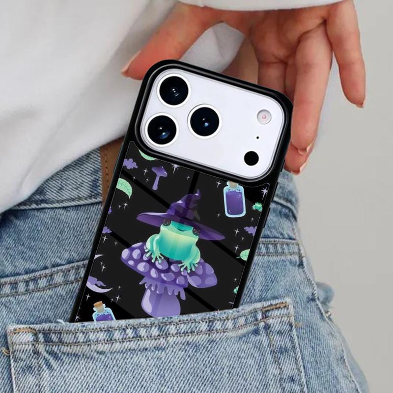 Witch Frog soft Phone Case for iPhone 17ProMax 12 13 14 15 16e 17 Pro Max Plus Air Cover