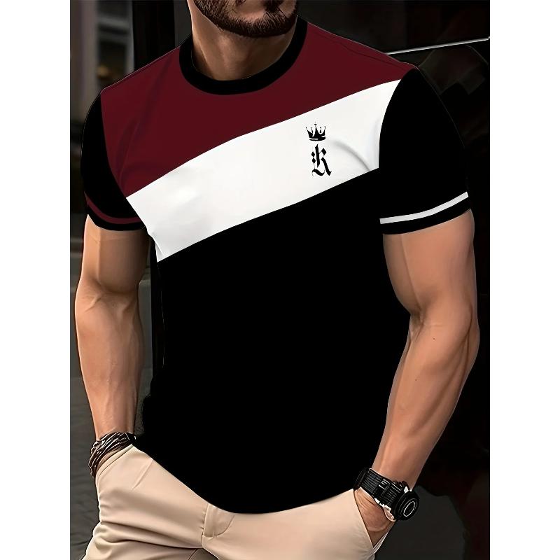 Herren Kurzarm Mode Einfache Oberteile Locker Vielseitige T-Shirts Herren