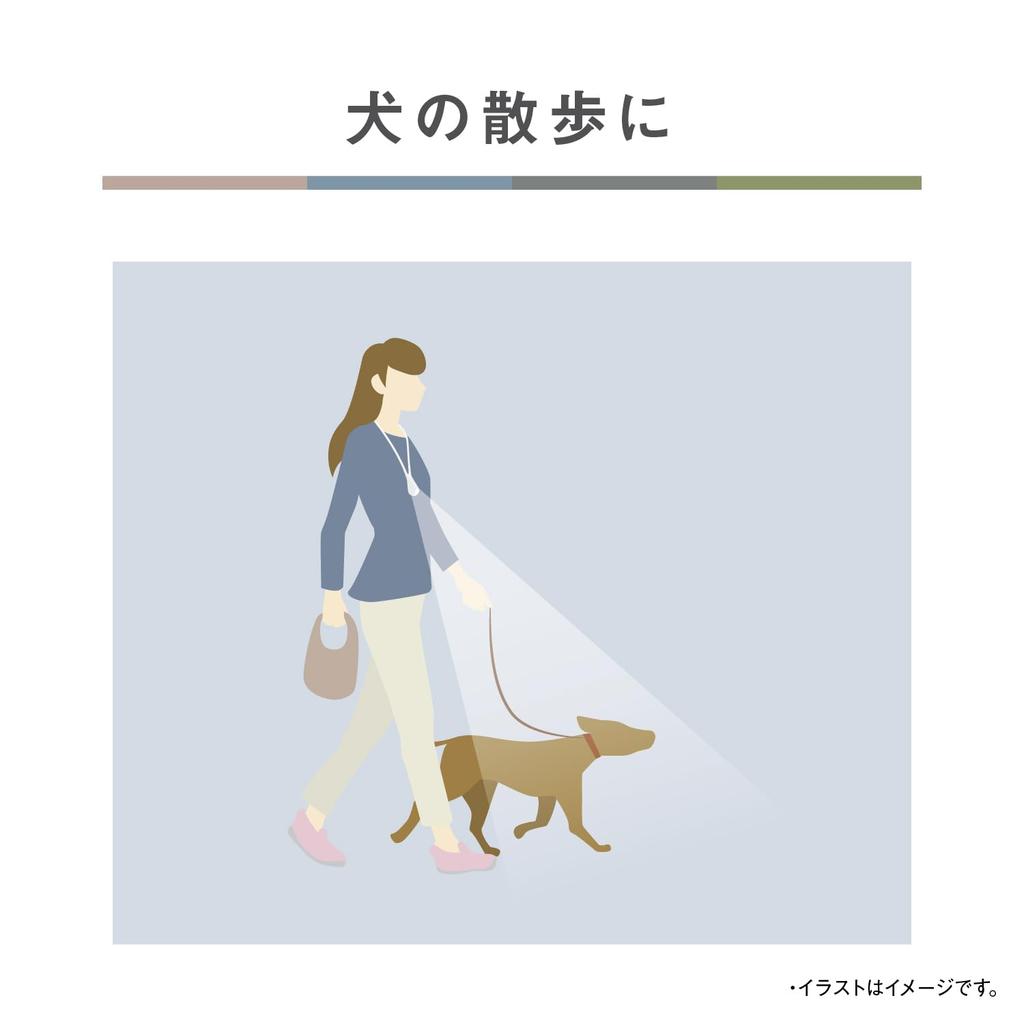 Panasonic Waterproof LED Neck Khaki Light, Green, BF-AF15P-KG