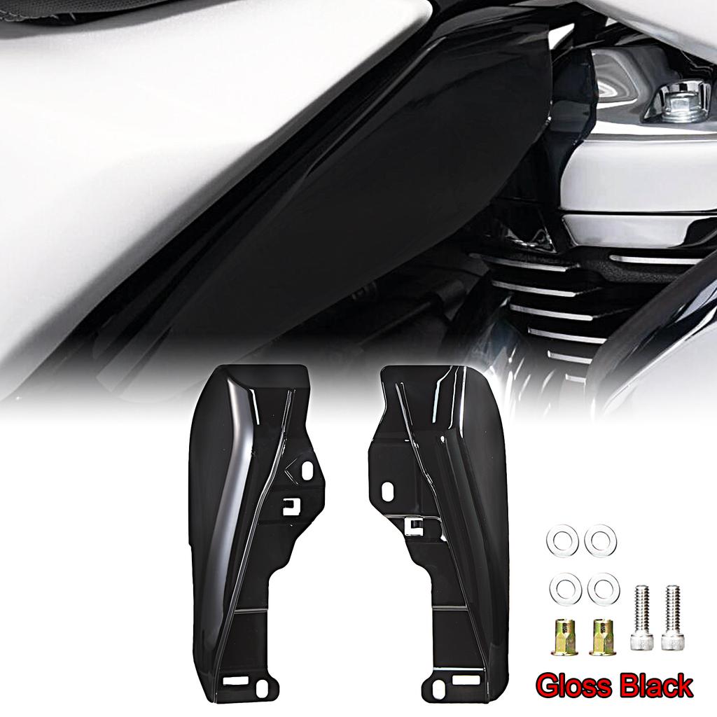 Motorcycle Black Mid Frame Air Deflector Heat Shield For Harley Touring Street Glide Road ST FLHX FLTRX 2023 2024-2025