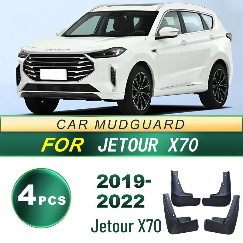Jetour X70 (2019-2022) Tire Mudguards: Soft Rubber, No-Drill Installation