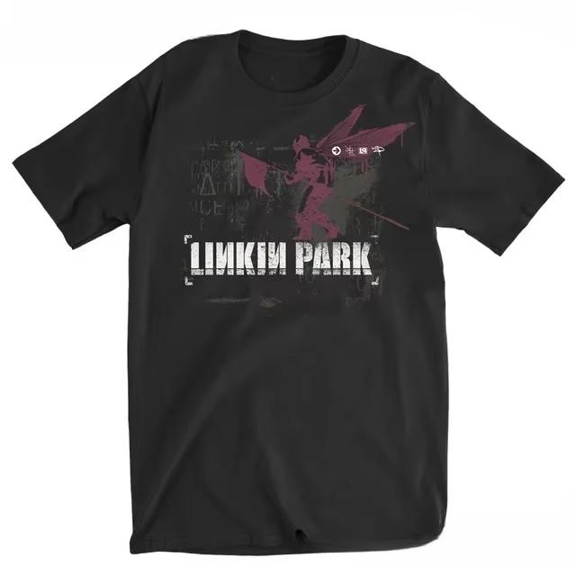 Streetwear New Mens Linkin Park Cotton Rock Band T Shirts Summer Trendy Short Skin-friendly Casual Top Male Tee Oversized Unisex