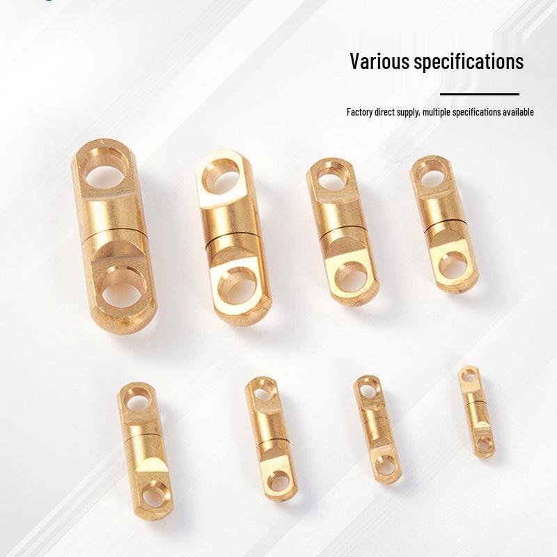 Brass Figure-8 Bearing Swivel, 360° Rotating Connector Rings, Fishing Lure Accessory