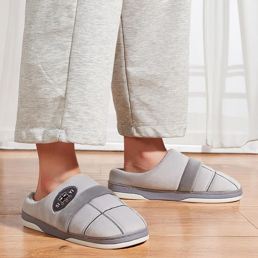 Flanelové pantofle pánské Kostkované TPR podrážka teplé paměťová pěna měkké domácí pantofle zima pohodlné protiskluzové vysoká kvalita domů s podporou klenby