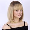 Short Mixed Wigs for Women Synthetic Cosplay Wig with Bangs Straight Hairstyles Anime Costume Party Halloween Cosplay Wig