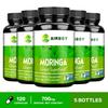 Moringa extract capsules, 700 mg per serving, adult immune support.