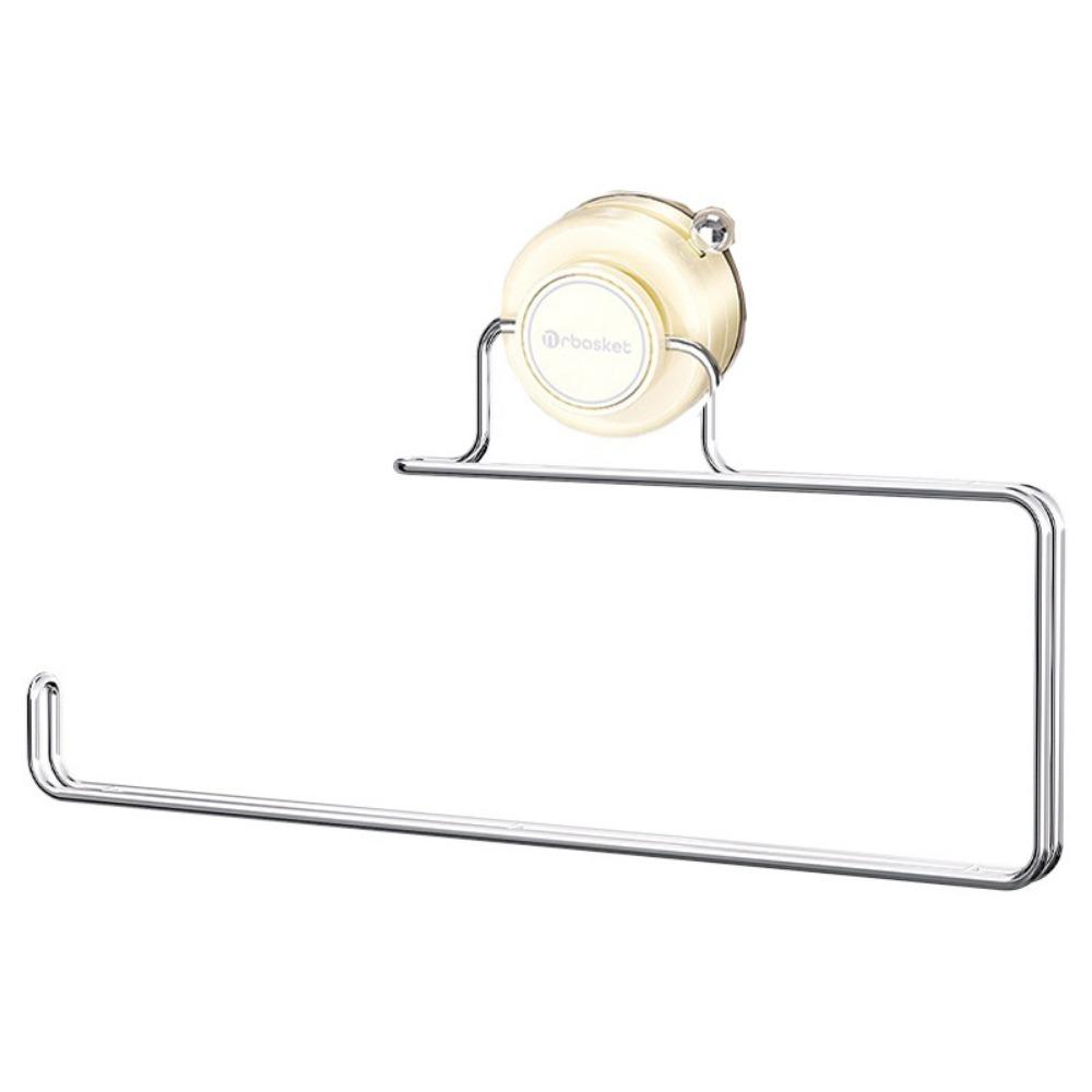 Strong Suction Cup Cling Film Storage Rack Wall Mounted Paper Towel Hanger  Washroom