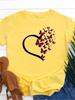 Heart Butterfly Print T Shirt Women Short Sleeve O Neck Loose Tshirt Summer Women Tee Shirt Tops Camisetas Mujer