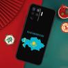 Kazakhstan Flag Case For Oppo A6 A5 Pro A15 A18 A38 A58 A78 A98 A54 A74 A94 A17 A57 A80 A60 A40 A16 A76 A96
