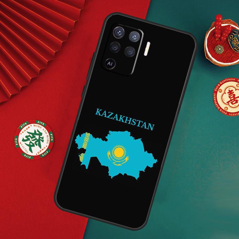 Kazakhstan Flag Case For Oppo A6 A5 Pro A15 A18 A38 A58 A78 A98 A54 A74 A94 A17 A57 A80 A60 A40 A16 A76 A96