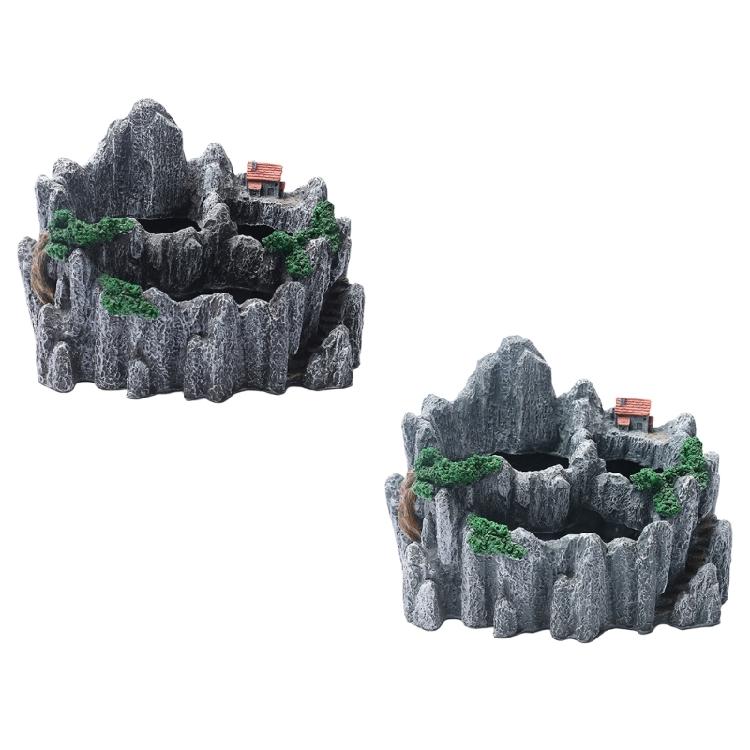 Dekoracyjna doniczka z żywicy Imitacja kształtu góry Akcesoria do ogrodnictwa domowego dla sukulentów Dodająca naturalnych klimatów