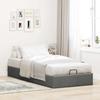 Ottoman Bed Without Mattress Dark Grey 90x190 Cm Fabric