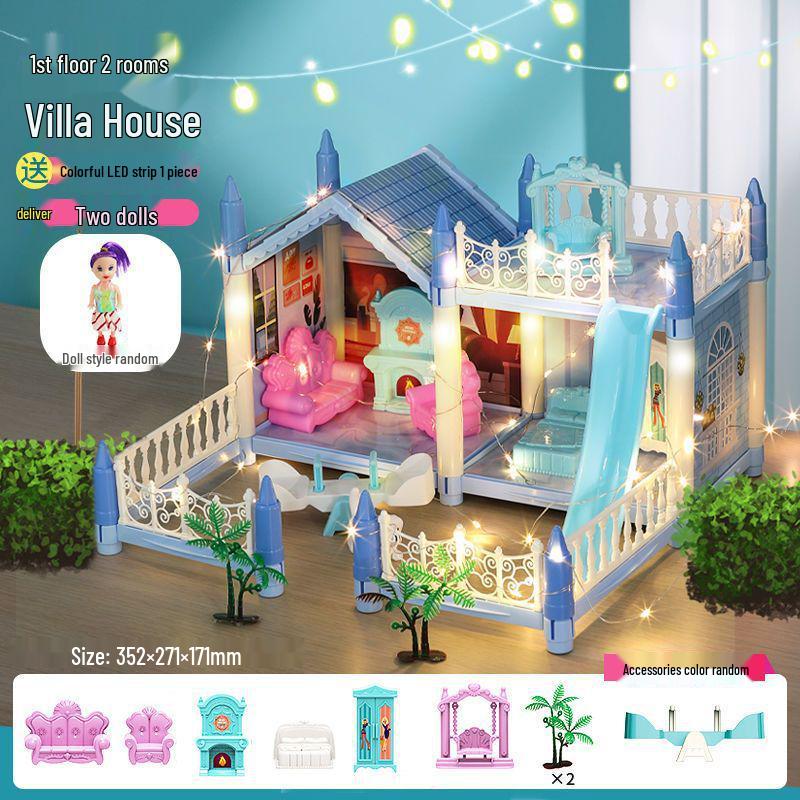 Children's Princess Castle Playhouse Assembly Toy Set Educational Building Blocks