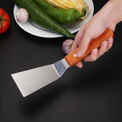 Stainless Steel Cake Spatula With Wooden Handle Cheese Shove Pizza Shovel Spatula For Cake Pizaa Baking Spatula Baking Tools