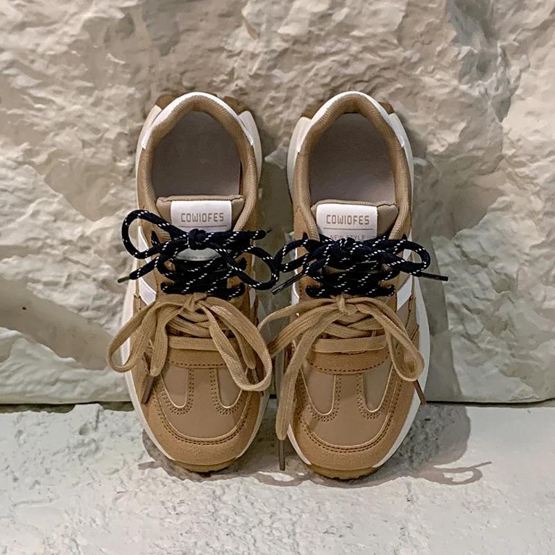 

Повседневные кроссовки женские туфли на шнуровке дизайнерские кроссовки осенние новые трендовые кроссовки для активного отдыха удобные дышащие Mujer Zapatos 35