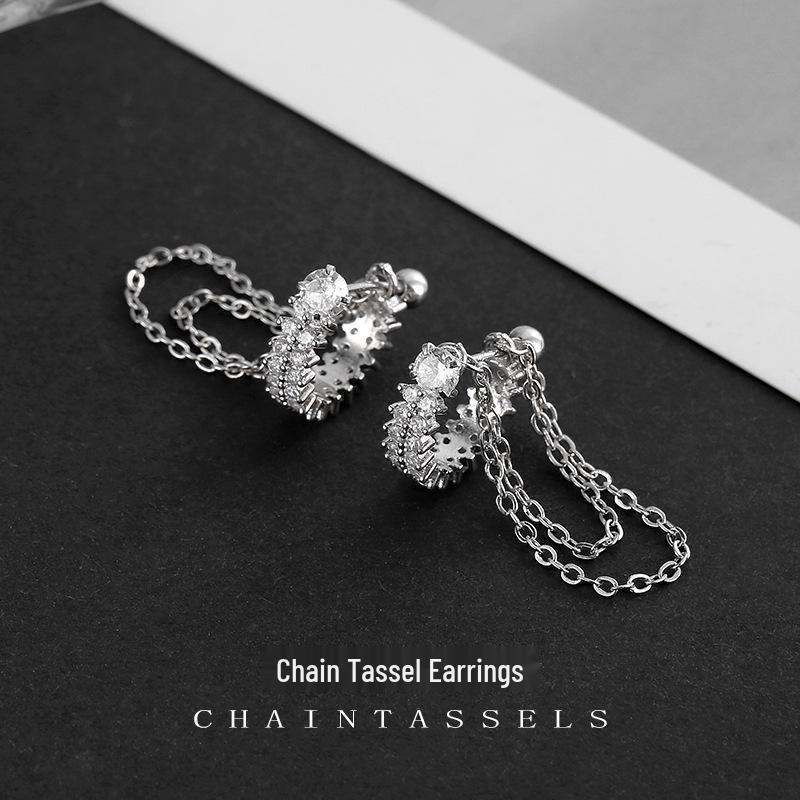 

Unique Women s Chain Tassel Cartilage Stud Earrings - 2024 Hot Design