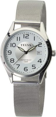 [Clefer] Analog Men's Watch Waterproof Metal Band Silver TE-AM186-WTS
