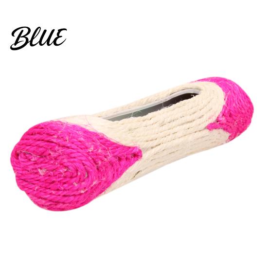 Pet Cat Kitten Trapped Ball Sisal Scratching Scratcher Rolling Training Toy