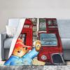 Paddington Bear Flannel Blanket  Soft Warm Winter Throw for Kids Home Decor Bedspread Sofa Cover