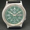 AUTOMATIC 7009A VINTAGE SEIKO 5 JAPAN MENS GREEN COLOR DIAL WATCH a701488-5 R206b-a701488