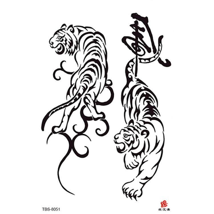High Quality Waterproof Women's Sexy Flower Animal Tribal Temporary Body Art Tattoos Tattoo Stickers