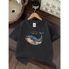 Europäische Größen Jungen T-Shirt Druck Design Kunst, Ideal für Outdoor-Aktivitäten, Weiches Gestricktes Oberteil, Bequem Und Atmungsaktiv, Geeignet für den Sommer